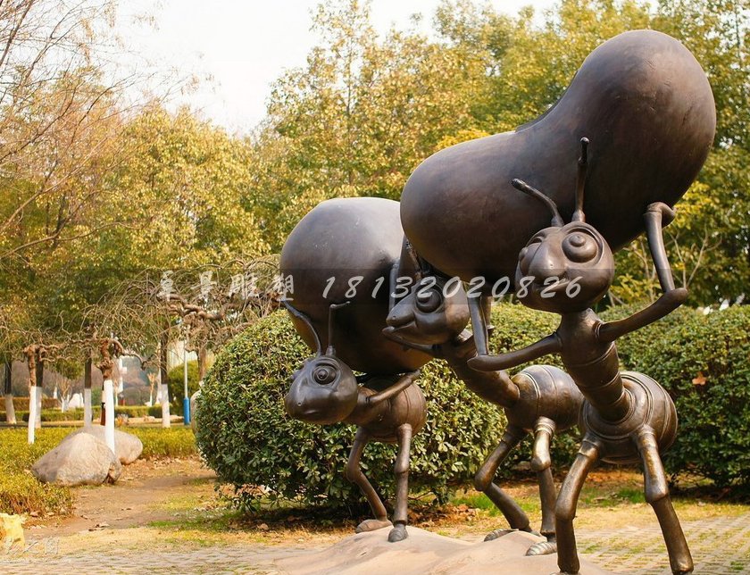铜蚂蚁雕塑，铜雕蚂蚁雕塑，铸铜蚂蚁