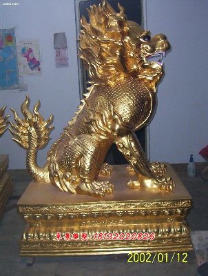麒麟铜雕,铸铜麒麟雕塑