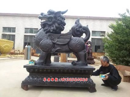 铜麒麟,铜雕麒麟,铸铜麒麟雕塑