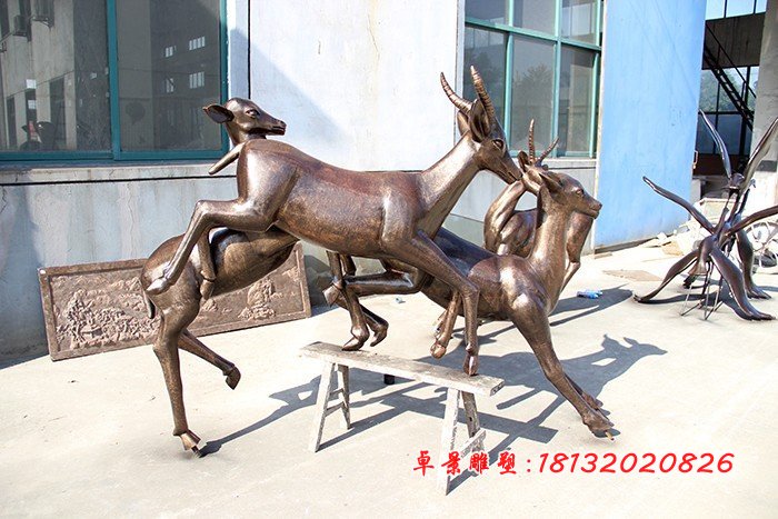 小鹿铜雕，铸铜小鹿铜雕 (2)