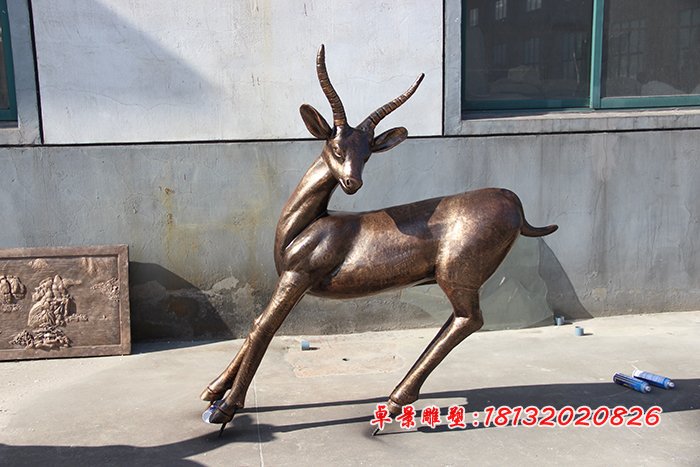 小鹿铜雕，铸铜小鹿铜雕 (4)