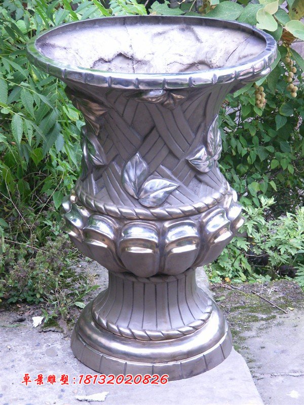 铜雕花盆铜花盆 (3)