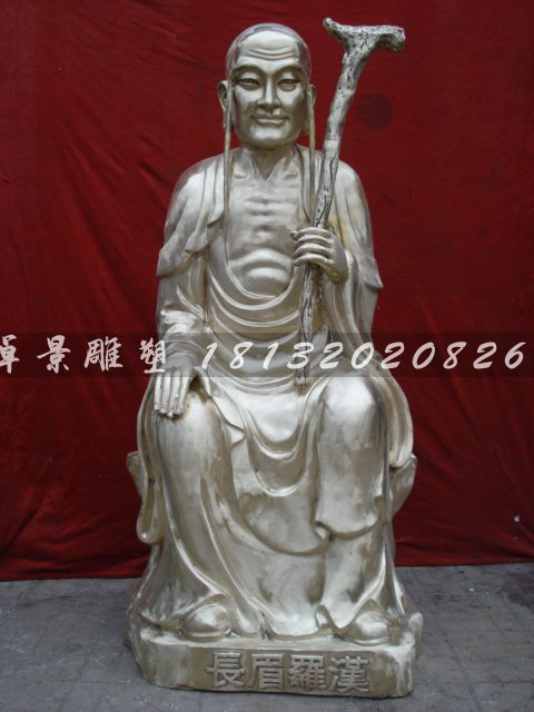 十八罗汉铜雕，铸铜十八罗汉雕塑 (1)