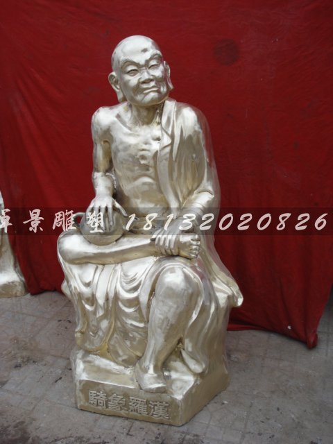 十八罗汉铜雕，铸铜十八罗汉雕塑 (3)