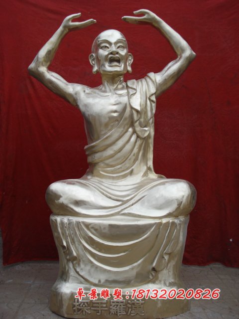 十八罗汉铜雕，铸铜十八罗汉雕塑 (2)