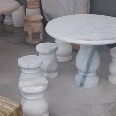 大理石石桌石凳，公园石桌石凳