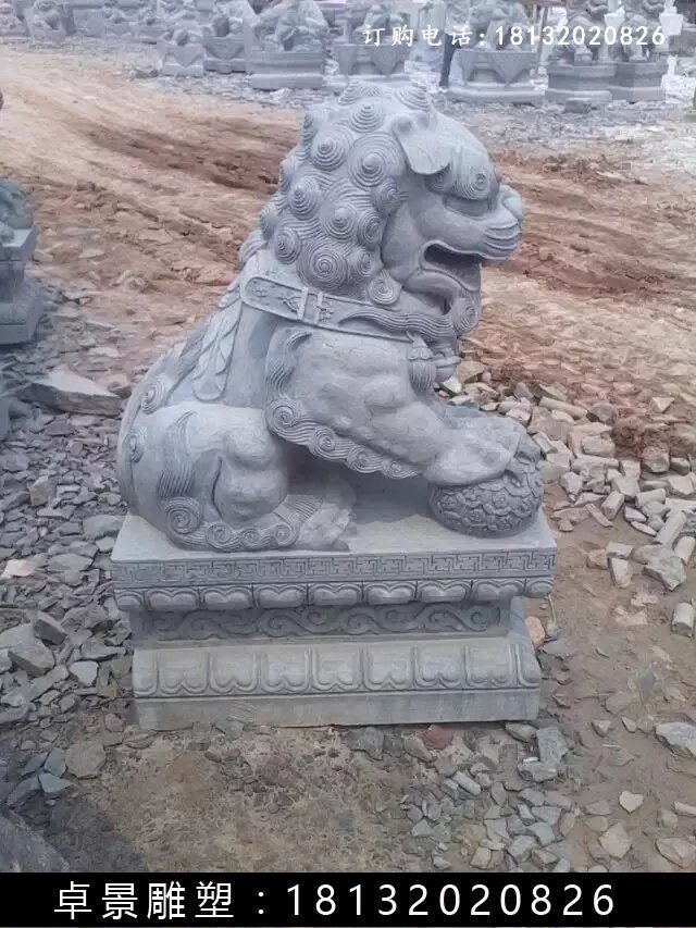 北京狮石雕，仿古北京狮雕塑 (2)