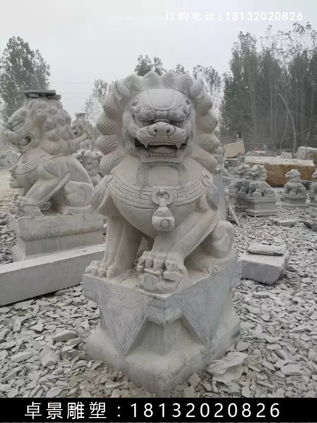 北京狮石雕，仿古北京狮雕塑 (5)