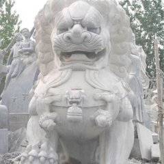北京狮石雕，汉白玉狮子雕塑
