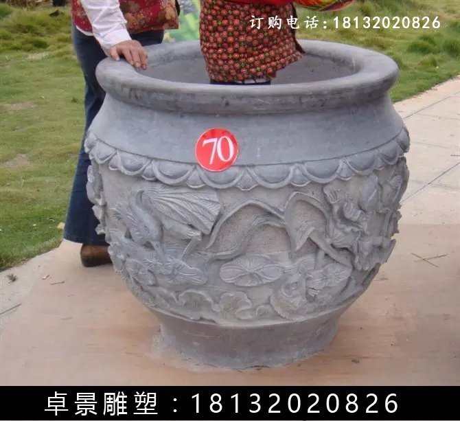 石水缸，仿古石水缸 (8)