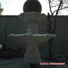 风水球石雕，两层风水球雕塑