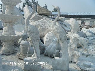 仙鹤石雕,仙鹤雕塑