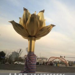 铜紫荆花雕塑，广场紫荆花铜雕，广场花朵铜雕塑