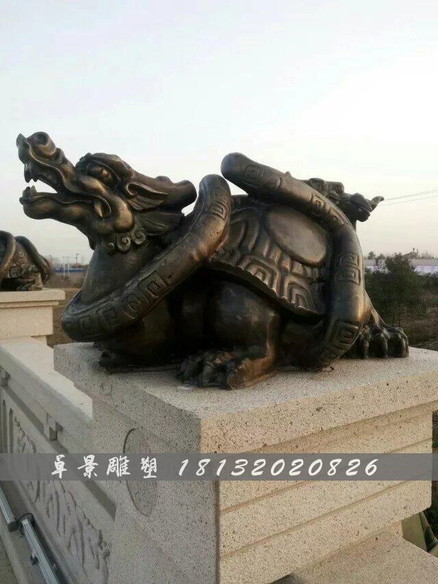 龙龟铜雕，铸铜龙龟雕塑 (2)