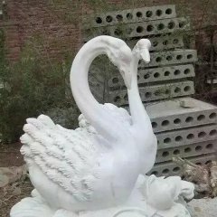 石材天鹅石雕天鹅雕塑