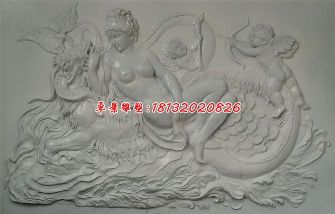 石浮雕,西方美女石浮雕