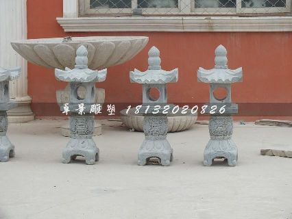 石灯,青石石灯雕塑