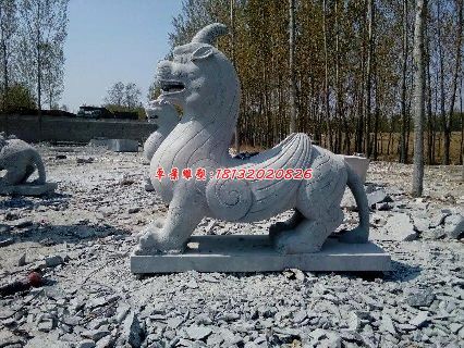 独角兽石雕,法院门口石雕