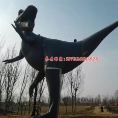 玻璃钢恐龙雕塑，公园动物雕塑