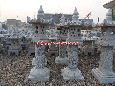 石灯雕塑,仿古石灯,公园景观石雕