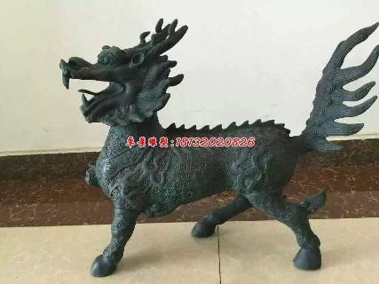 麒麟铜雕,青铜麒麟雕塑