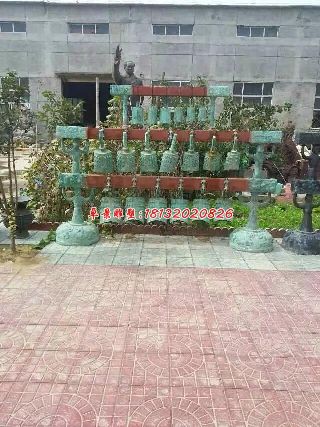 编钟铜雕,青铜编钟雕塑