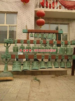 编钟铜雕,仿古青铜编钟雕塑