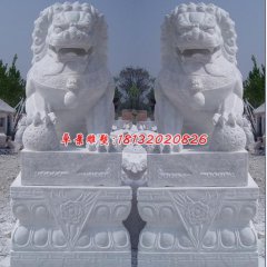 北京狮石雕，汉白玉北京狮雕塑