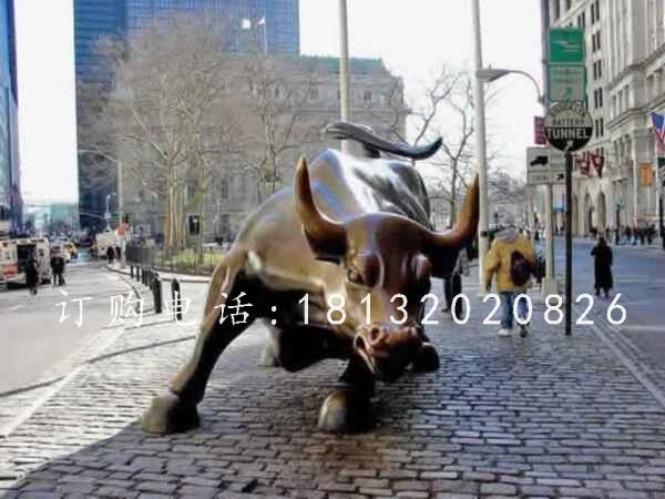 华尔街铜牛，铜雕牛，铜牛雕塑 (2)