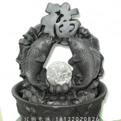 鲤鱼送福铜雕，景观雕塑