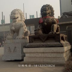 北京狮石雕，大理石狮子雕塑