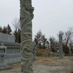 石雕龙柱，华表，广场石柱雕塑