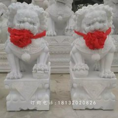 北京狮，汉白玉狮子雕塑
