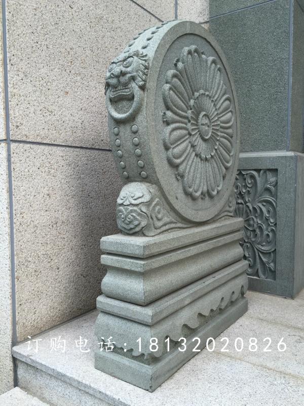 门鼓石雕,仿古青石门鼓石雕