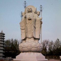 地藏菩萨石雕，广场大理石佛像雕塑