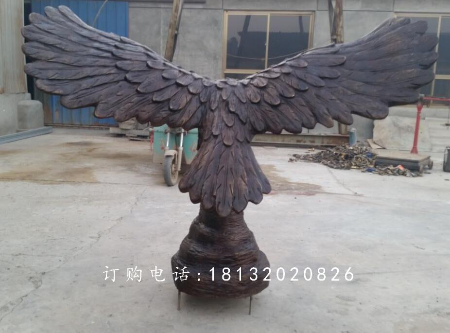雄鹰展翅铜雕，广场铜雕鹰 (3)