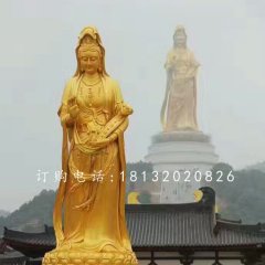 观音菩萨铜雕，大型佛像雕塑