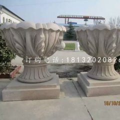 景观花盆雕塑，欧式花盆石雕