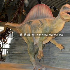 仿真恐龙雕塑，玻璃钢动物雕塑