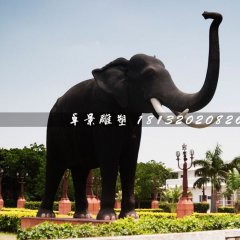 广场大象雕塑，玻璃钢仿真动物