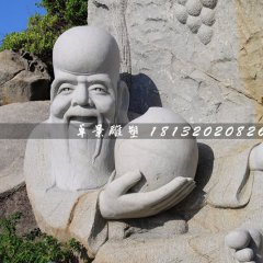 老寿星石雕，大理石神仙雕塑