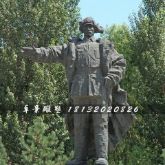 杨靖宇将军铜雕，抗战烈士铜雕