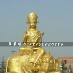 普贤菩萨雕塑，大型佛像铜雕