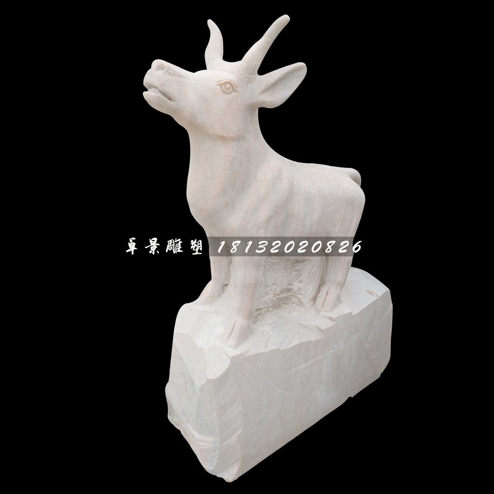 动物石雕，大理石十二生肖雕塑 (2)