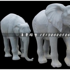 大象雕塑，仿真玻璃钢雕塑
