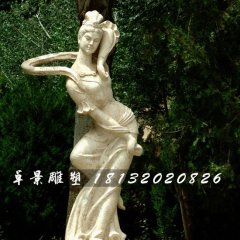 古代美女石雕，公园人物石雕