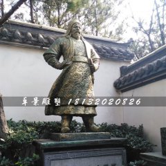 成吉思汗铜雕，古代人物铜雕