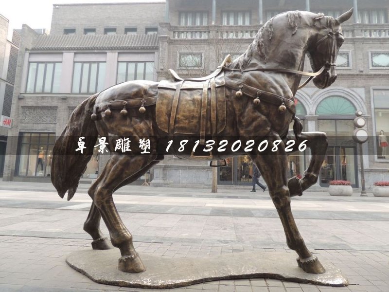 坐骑雕塑，广场铜马雕塑