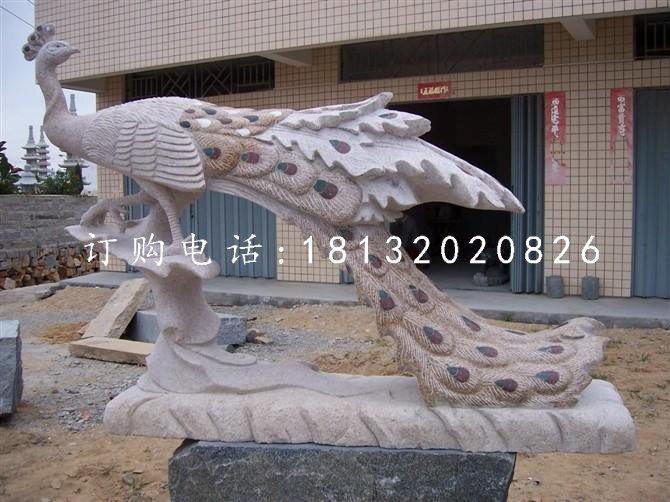 孔雀石雕公园动物雕塑