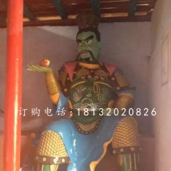 玻璃钢四大天王彩绘神像雕塑